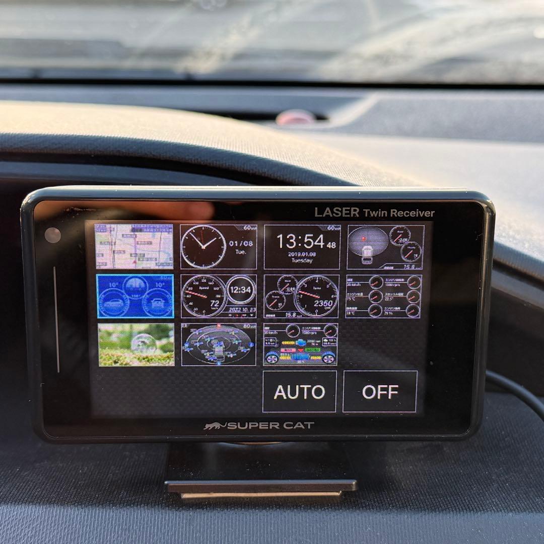 Yupiteru GS103+OBD電源ケーブル 3.6インチ