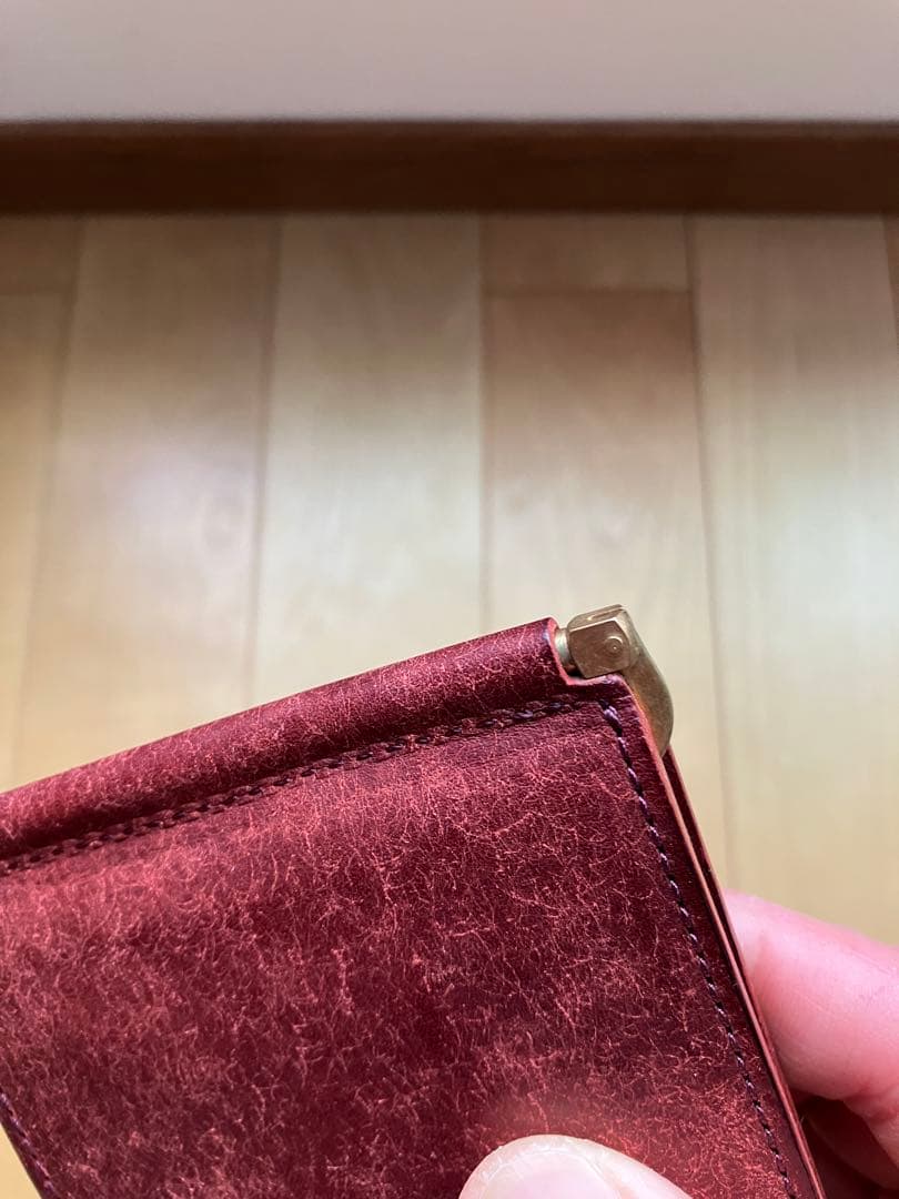 極美品！年末特価！ヒズファクトリー　フェルマーレ　マネークリップ　コッチネーラ