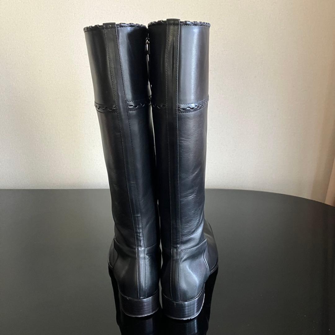 希少　ALAIA レザーロングブーツ　ビンテージ　アズディン・アライア　マドンナ