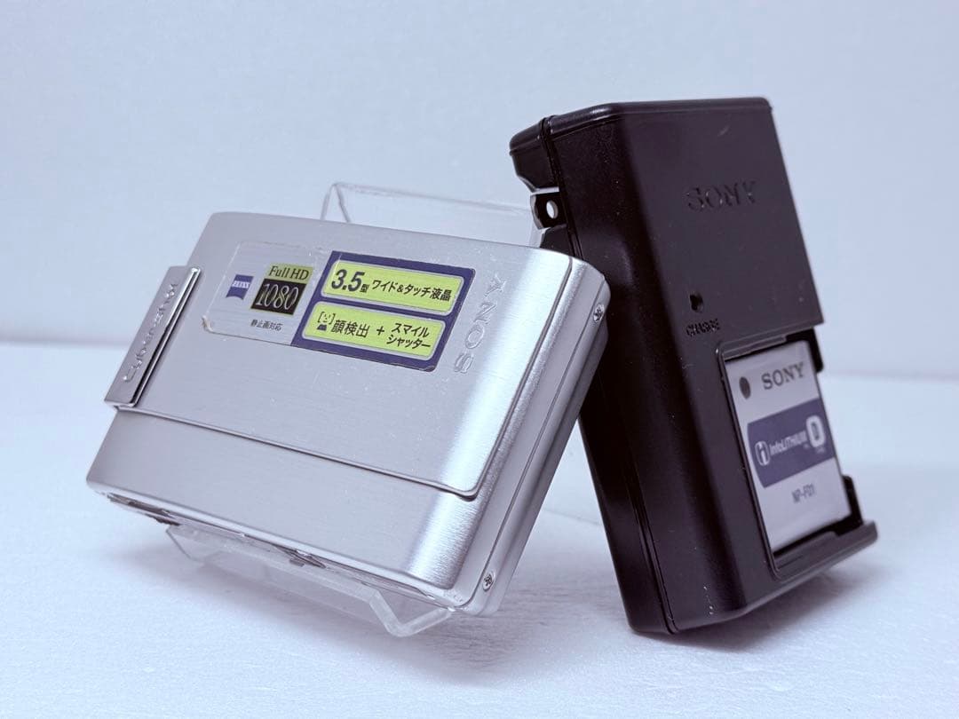 SONY DSC-T200 シルバー 動作確認済 コンデジ レトロ エモい
