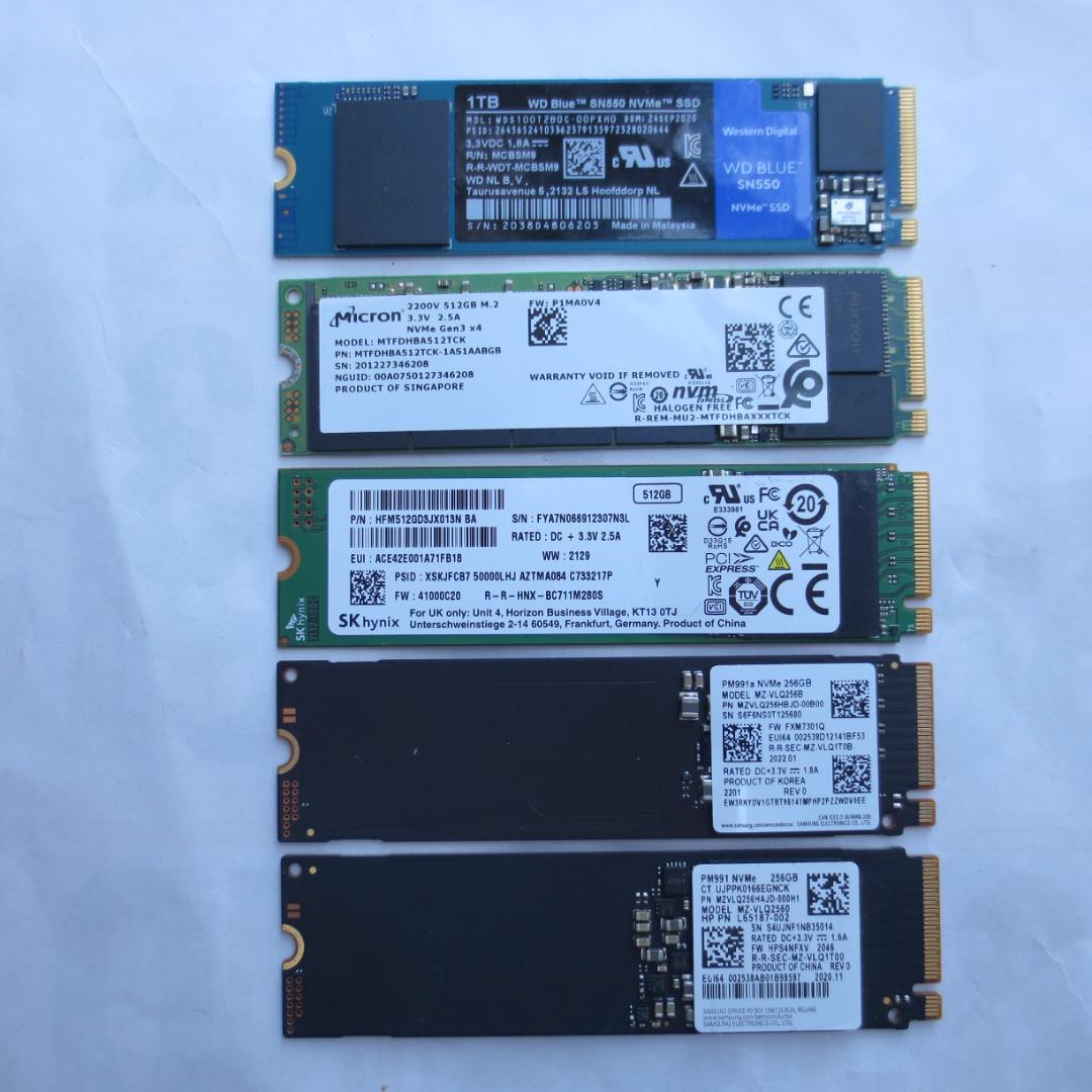 M.2 2280 NVMe SSD 5枚セット