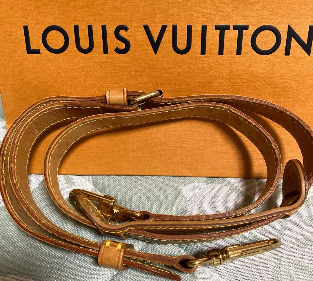 ルイヴィトン　ヌメ革　レザーストラップ　ベージュ