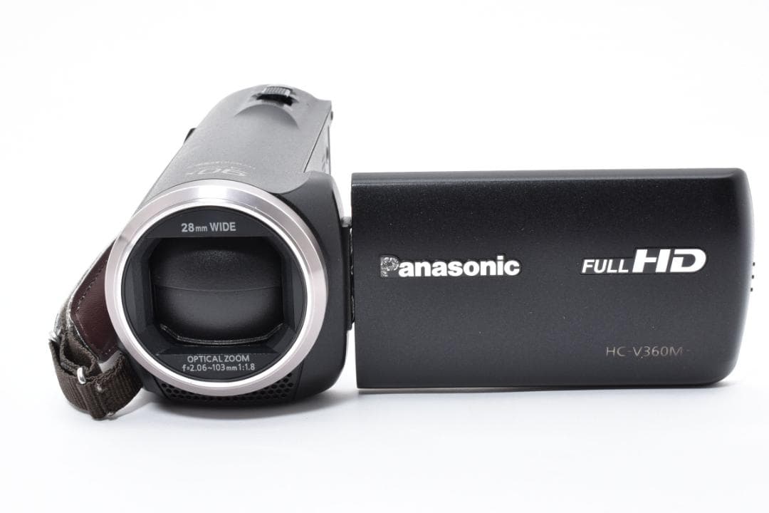 【美品】Panasonic ビデオカメラ HC-V360M ブラック　動作OK