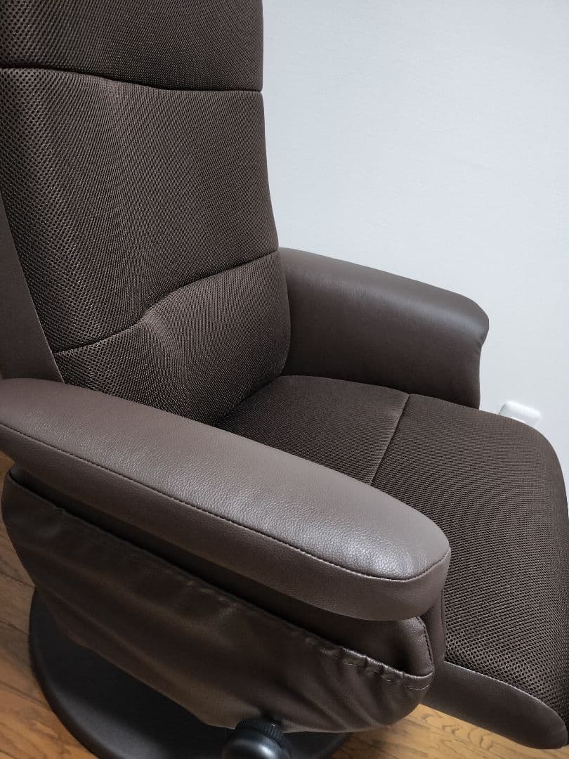 ニトリ パーソナルチェア(Dメッシュ DBR) ダークブラウン オットマン別売り