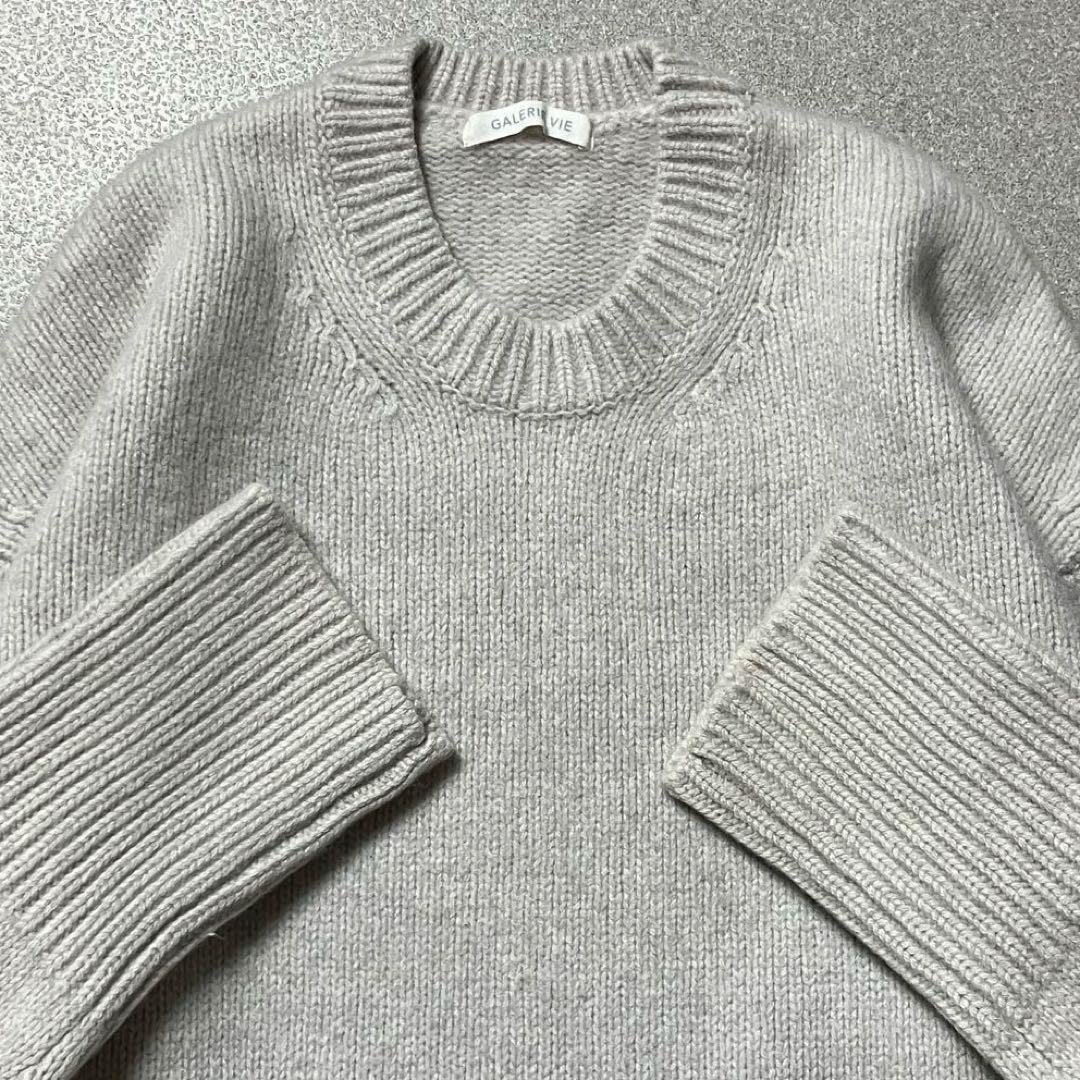【近年モデル】ギャルリーヴィー ファインウール クルーネックプルオーバーニット