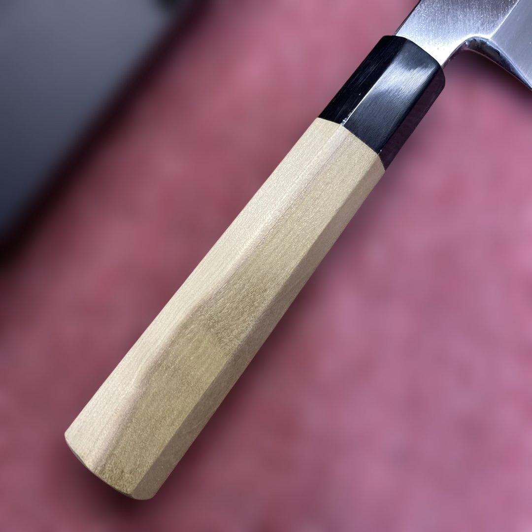 青二鋼　鎌型薄刃包丁　225㎜　7.5寸