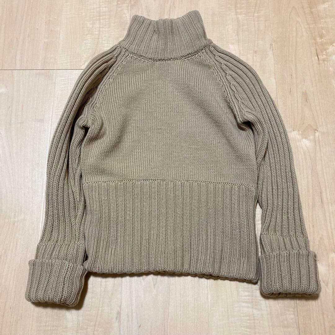 GUCCI グッチ ショート丈 ハイネック ニット セーター S ベージュ