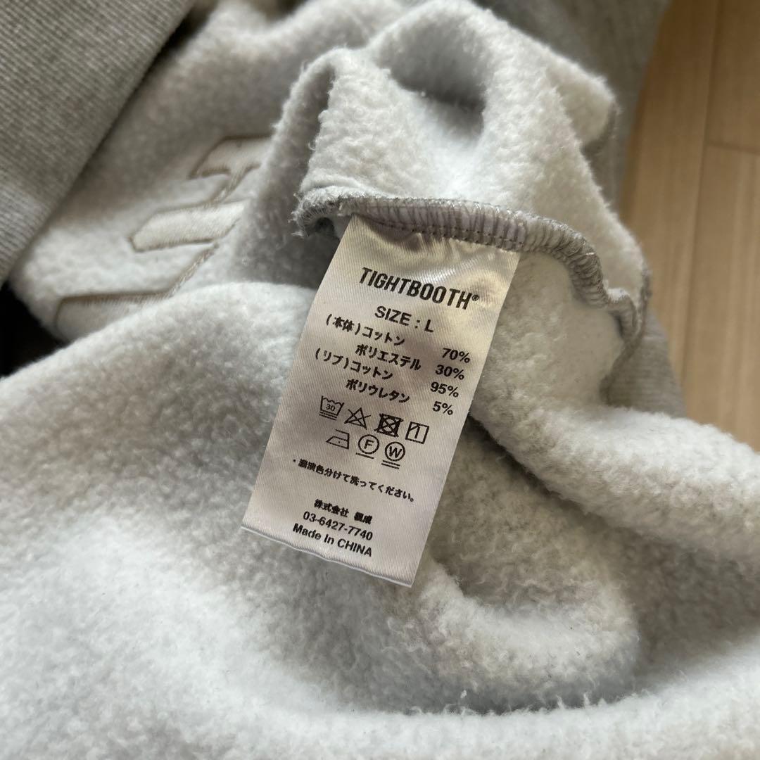 トップス TIGHTBOOTH 24FW STRAIGHT UP HOODED L