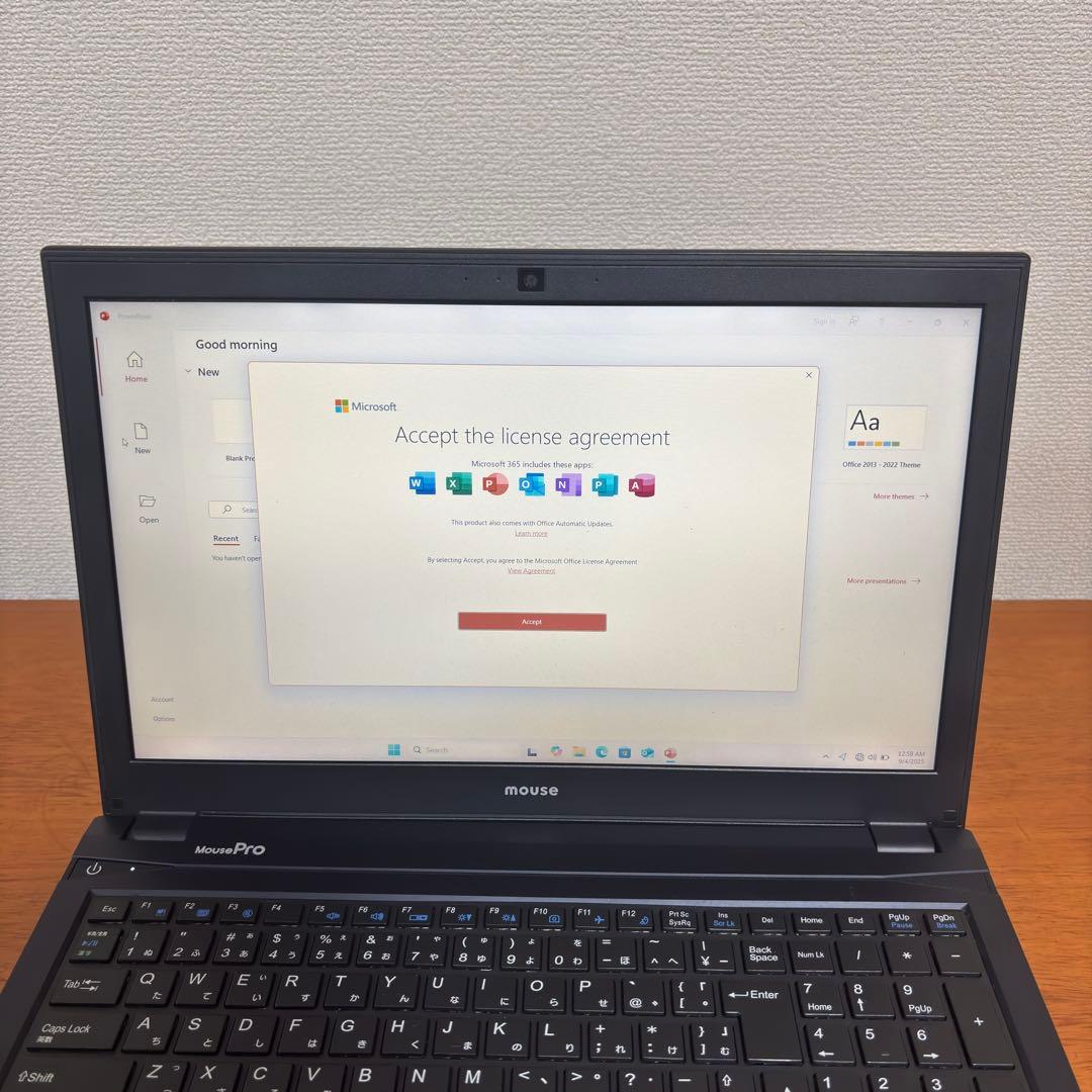 MousePro ノートパソコン i3 Office2016付き 128GB