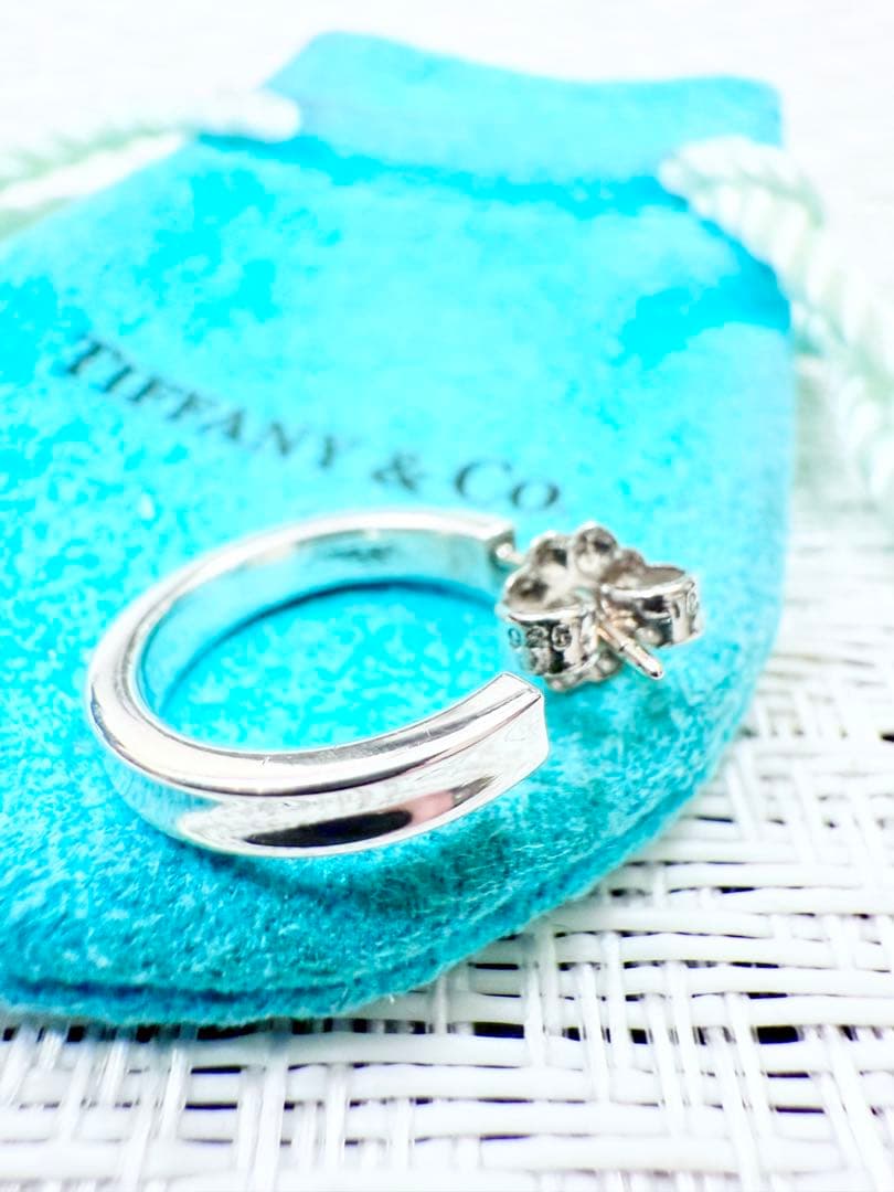 ティファニー　片耳 ナロー ピアス　1837 925 研磨仕上げ済み　美品