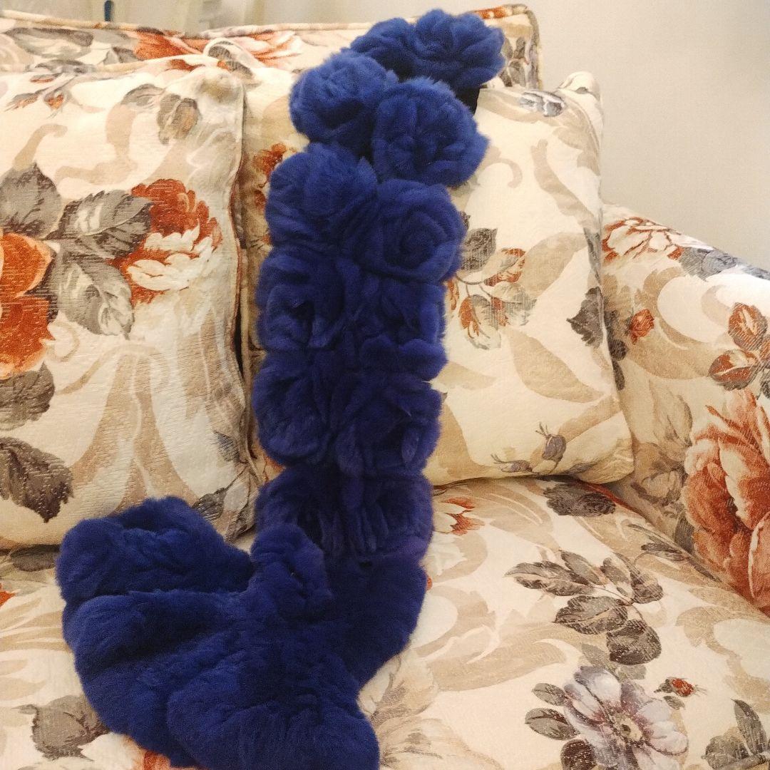 kaokao アレクサンドルドゥパリ 薔薇バレッタ＆高級レッキス薔薇ファー