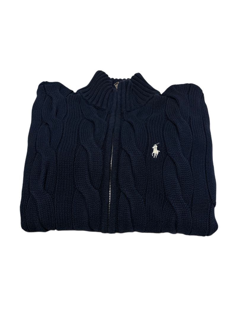 【美品】ポロ・ラルフローレン 太ケーブル ★大人気カラー★ プルオーバー