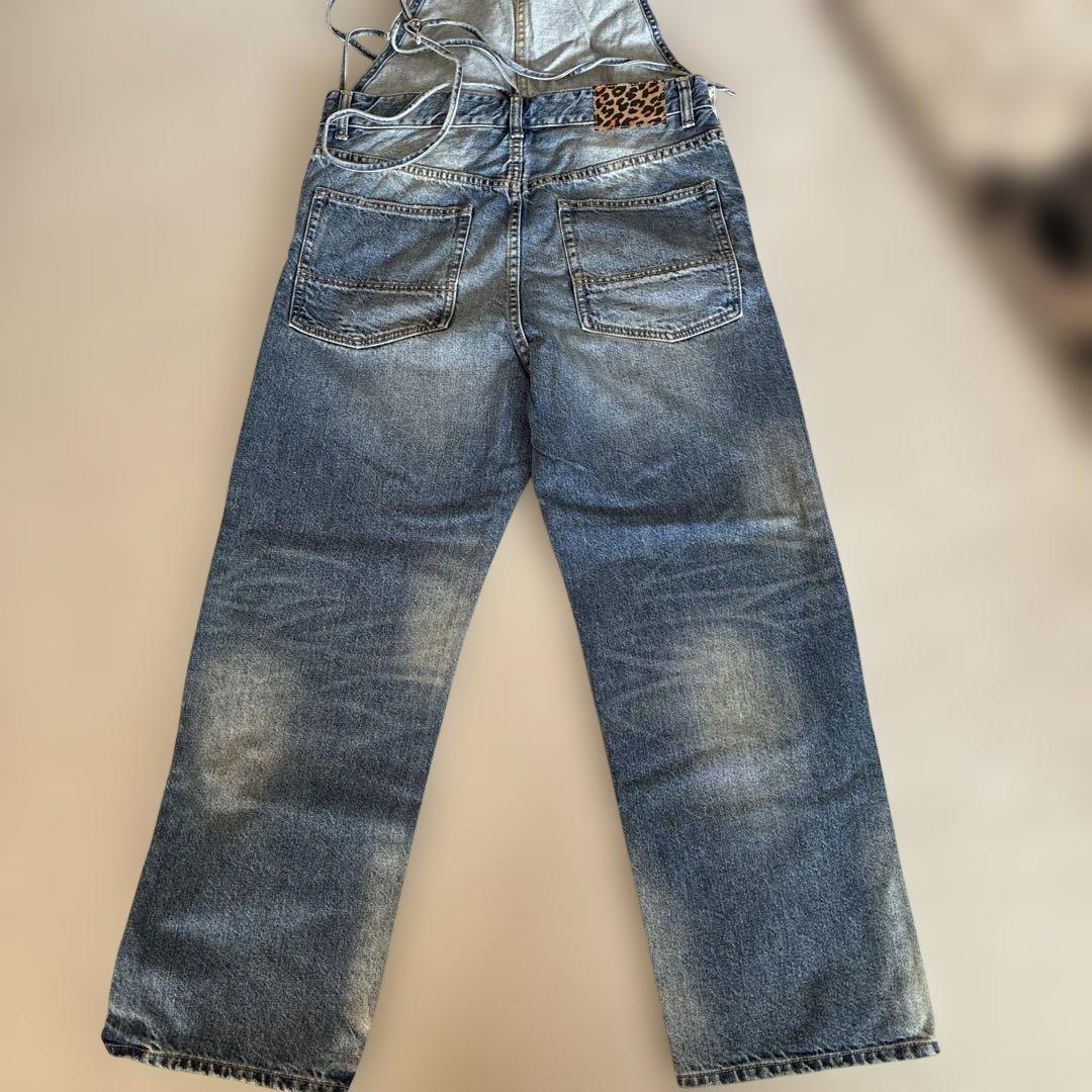 Whim Gazette 胸当て付インディゴオーバーオール サイズF