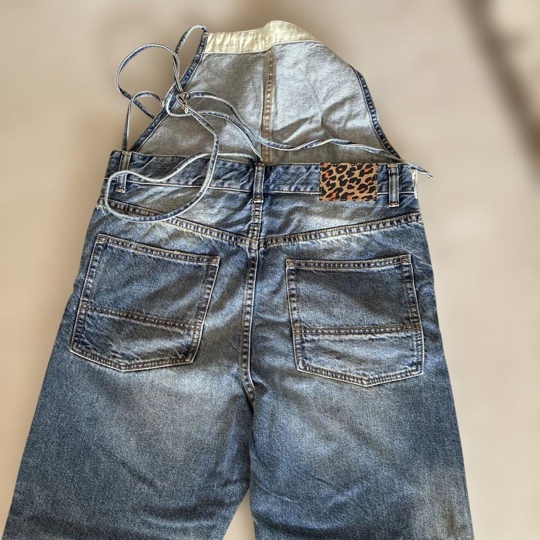 Whim Gazette 胸当て付インディゴオーバーオール サイズF