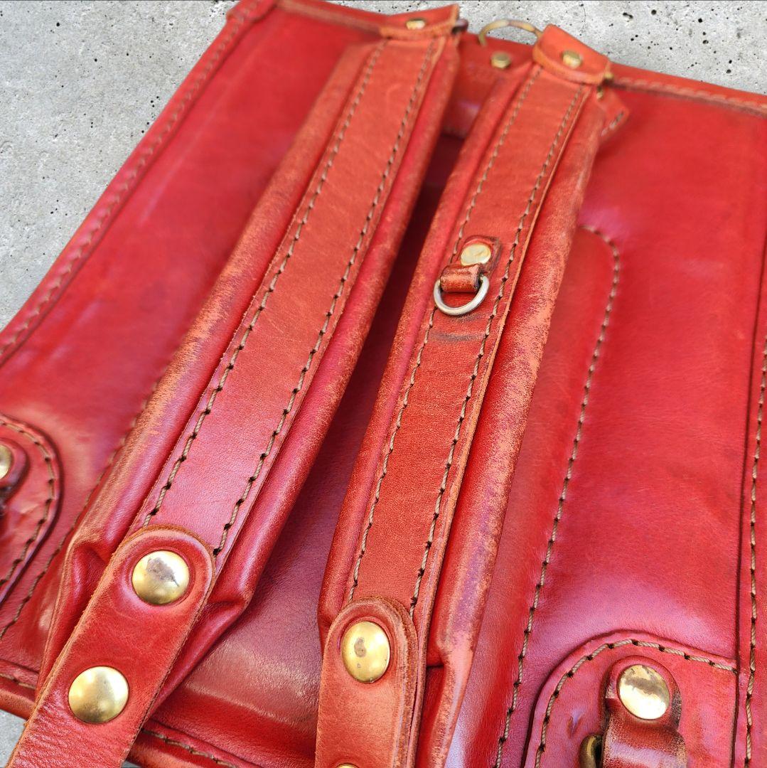 【HERZ】ランドセル／革／ヘルツ／鞄／レッド／大人／ハードレザー 40周年