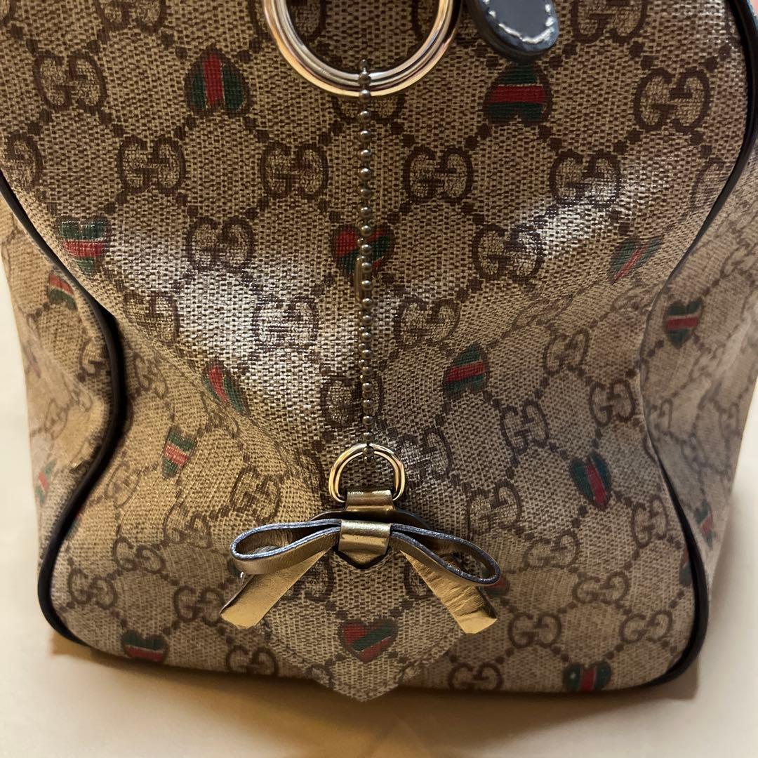 GUCCI グッチ　ハート柄　ミニボストンバッグ