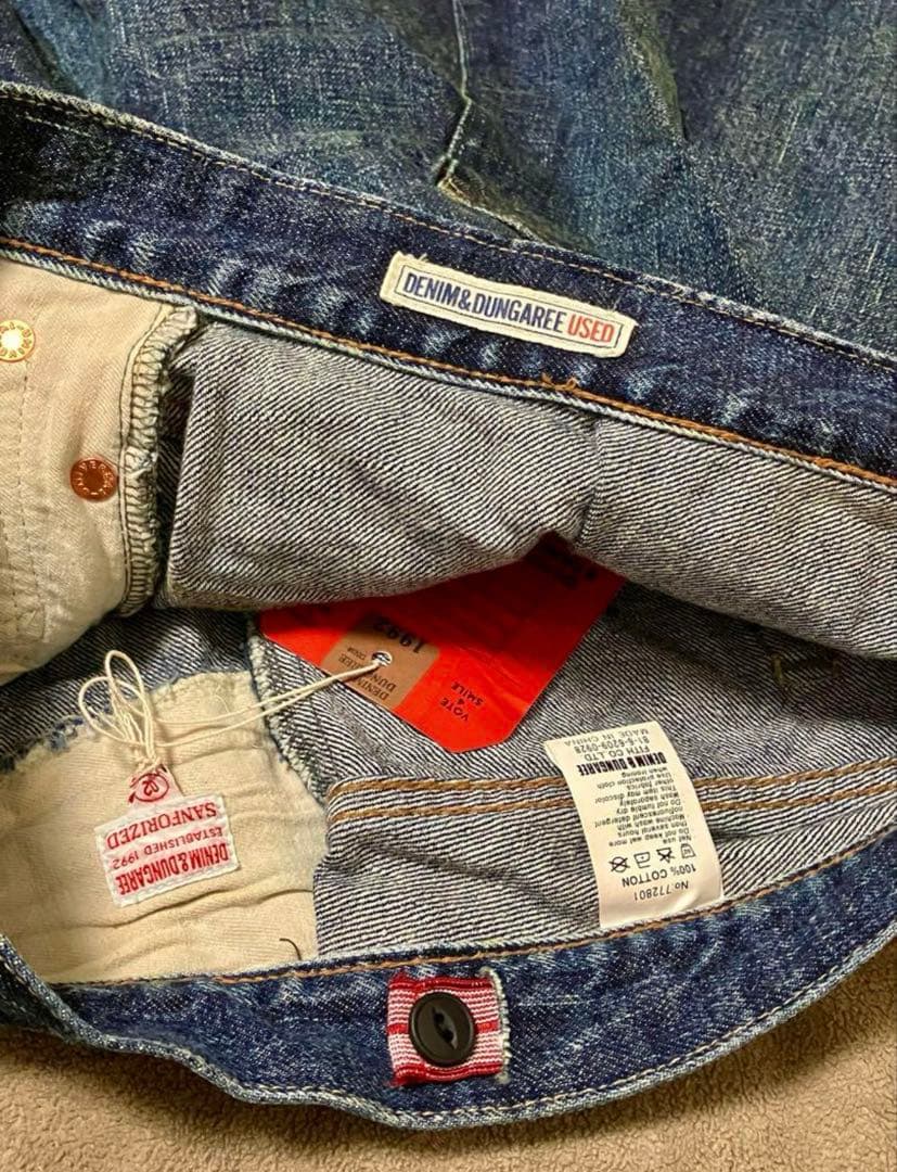 デニムダンガリー リメイクフレアデニムスカート160新品タグ付デニム&ダンガリー