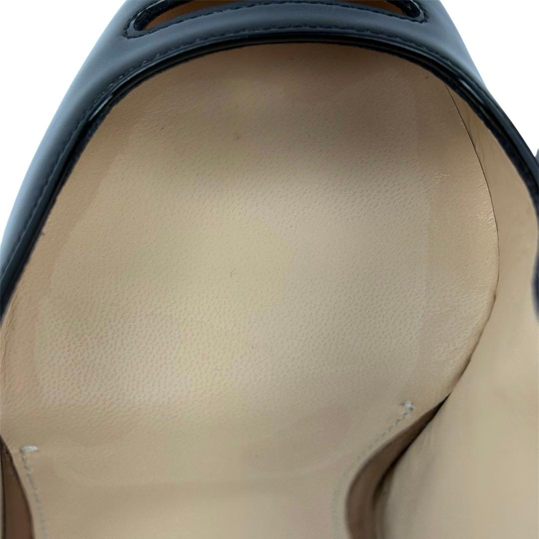 【外側美品】PELLICO ペリーコ 23cm　36 アネッリ　黒　パンプス