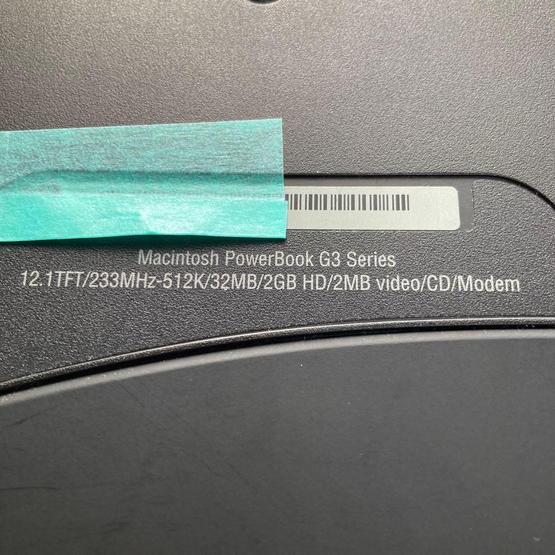 Macintosh PowerBook G3 1998年製　ジャンク