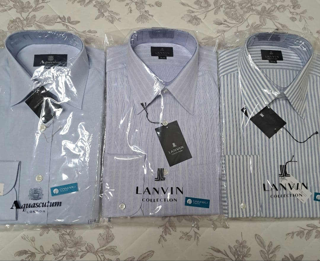 LANVIN Aquascutum 長袖シャツ 3枚セット