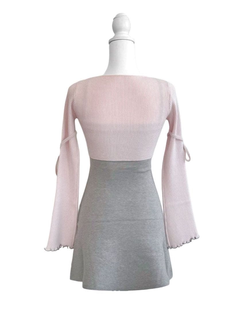 【新品タグ付き】HONEYMEW Bigリボンアンサンブルワンピース