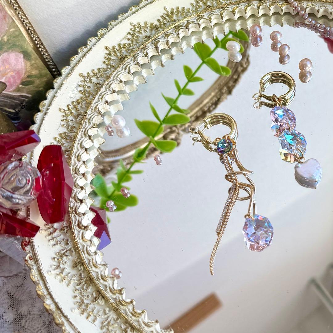 【専用】春限定ロザリンシマー新作ロングピアス