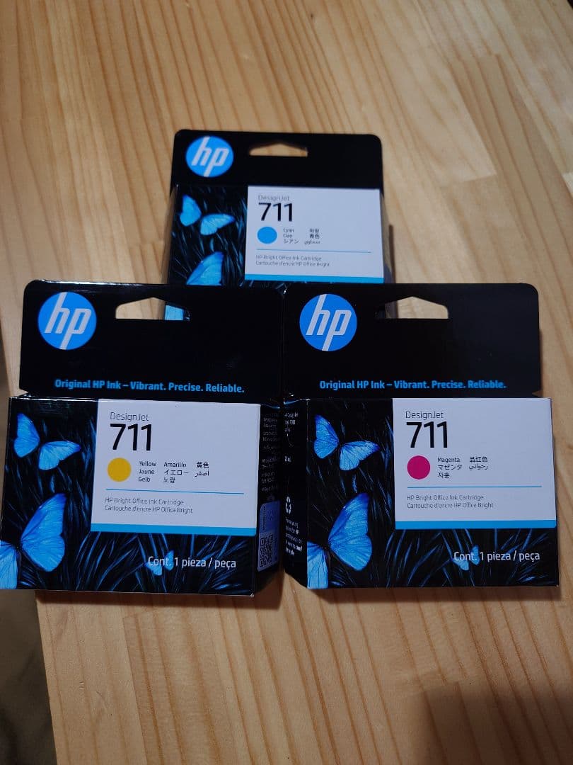HP DesignJet 711 インクカートリッジ３色セット