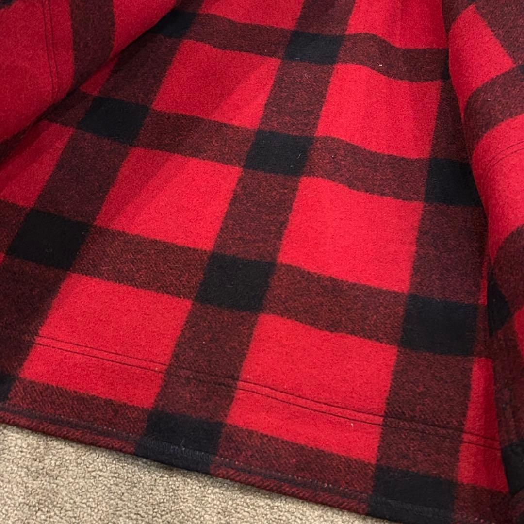 【極美品】FILSON マッキーノクルーザー　40　チェック　レッド　アメリカ製