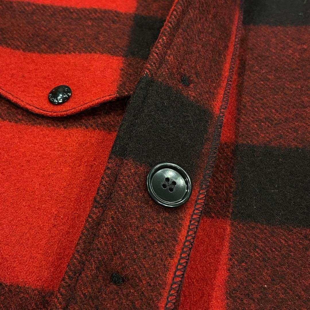 【極美品】FILSON マッキーノクルーザー　40　チェック　レッド　アメリカ製