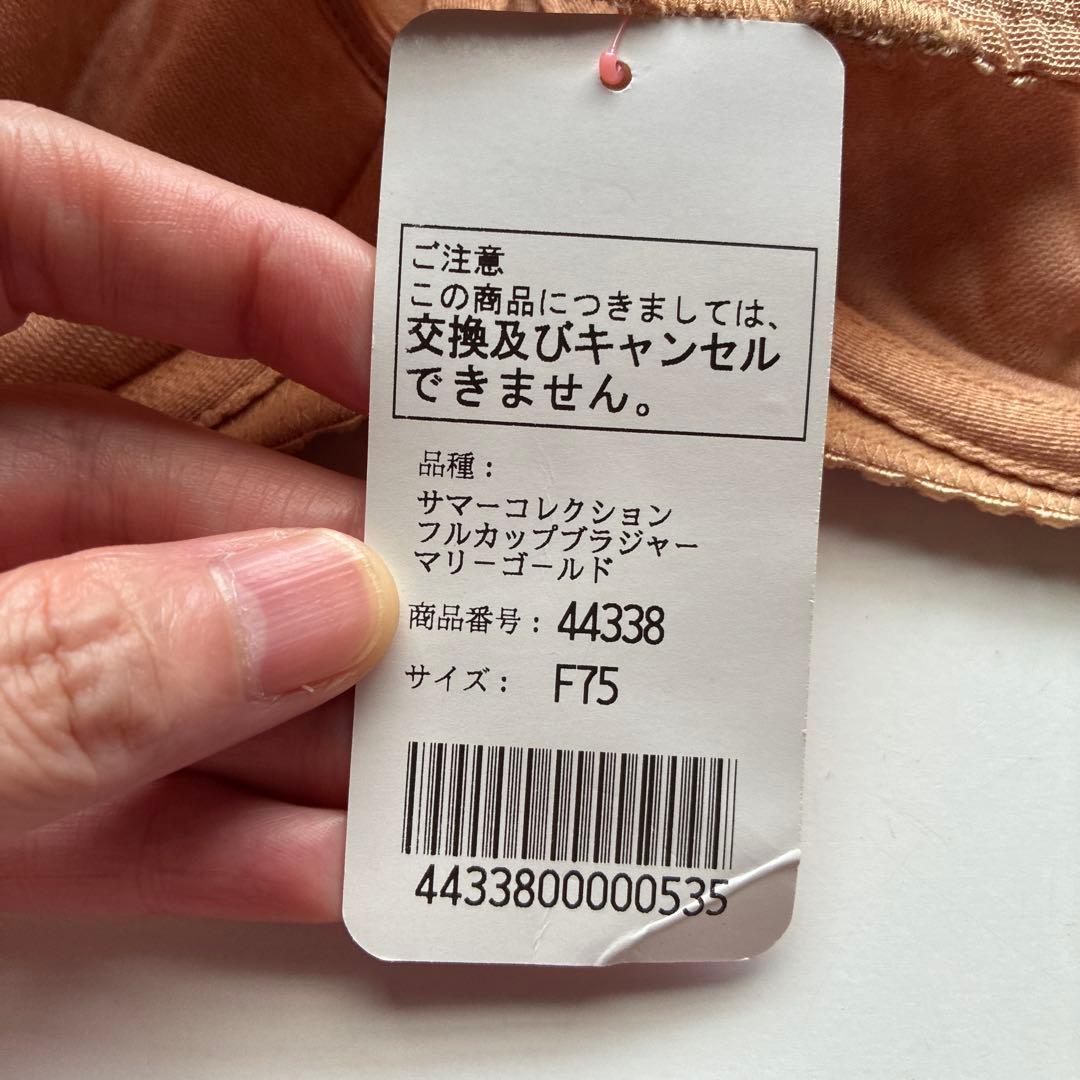 ダイアナ　フルカップブラジャー　マリーゴールド　F75 新品未使用品