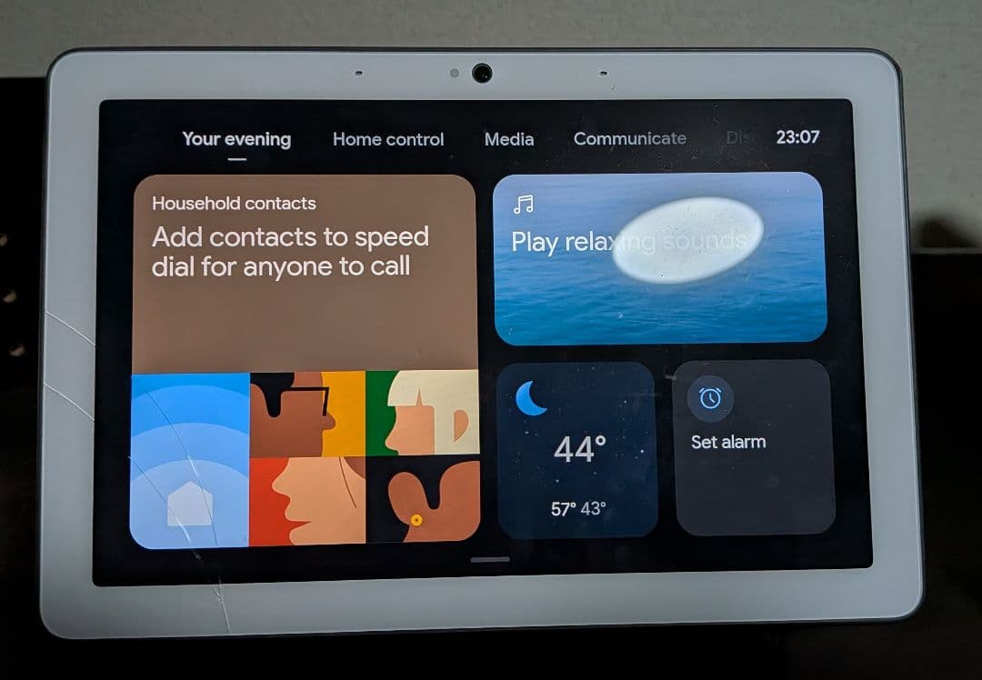 グーグルネストハブマックス　チャコール