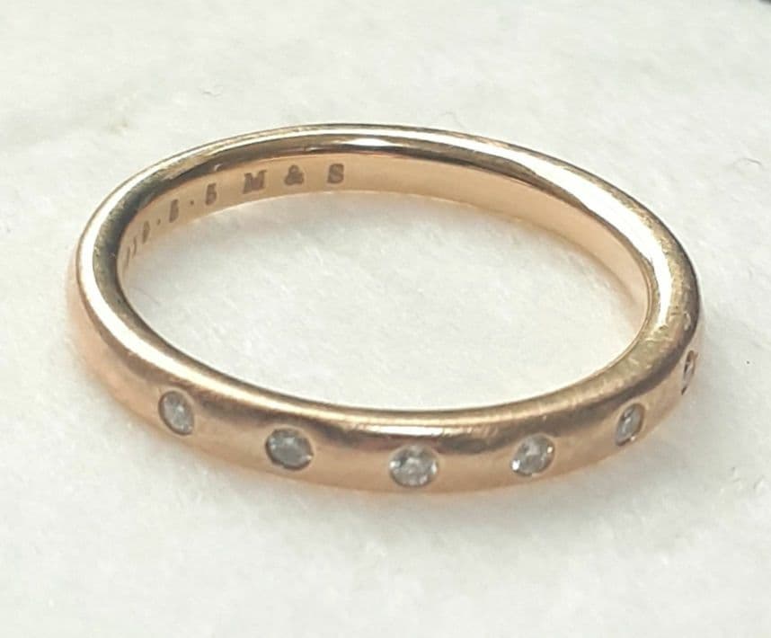 4℃ ヨンドシー 7号 18K ダイヤモンドリング 指輪