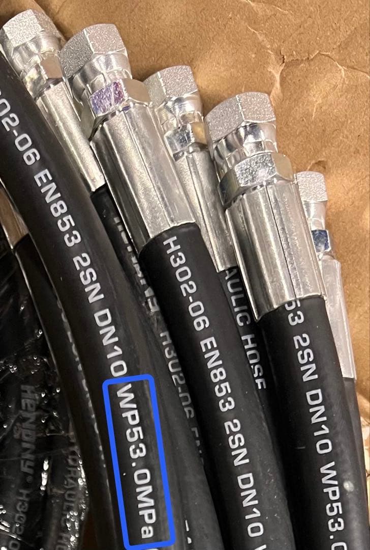 ハイドロ　#6ハイプレッシャーホース 1.5m×２本とソレノイド3個