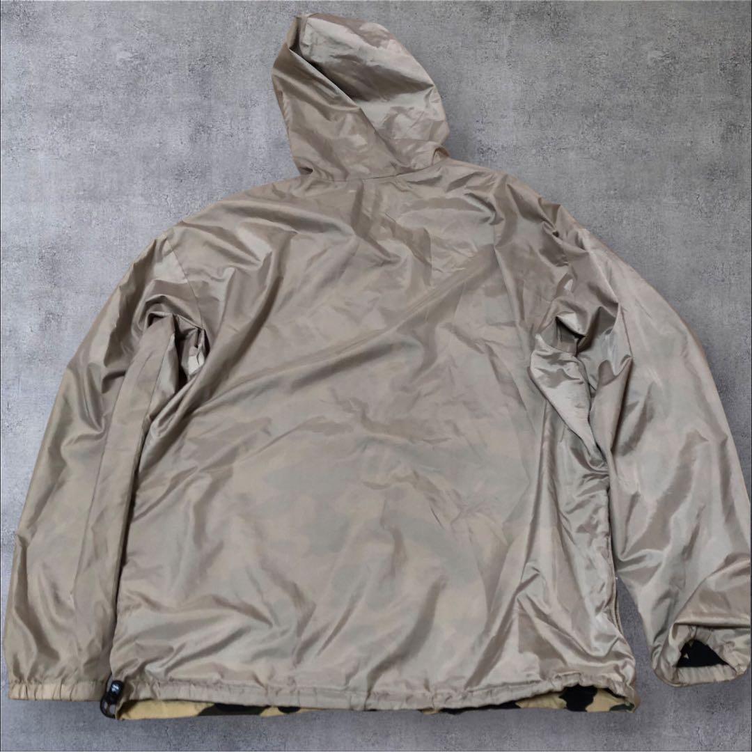 A BATHING APE カモ柄 ナイロンジャケット ジップパーカー　Lサイズ