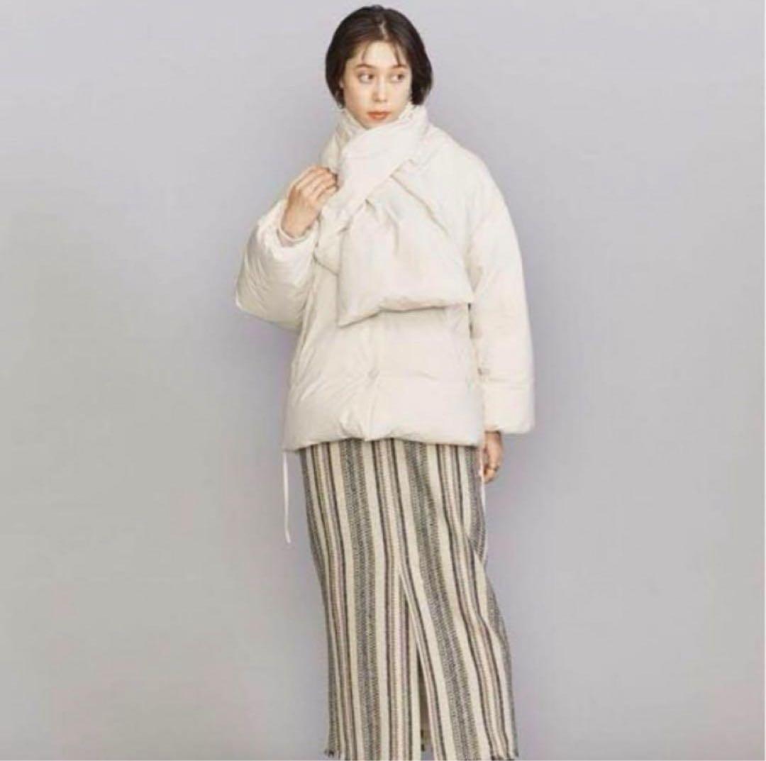 fennel BEAUTY&YOUTH ナイロンマフラーダウンジャケット