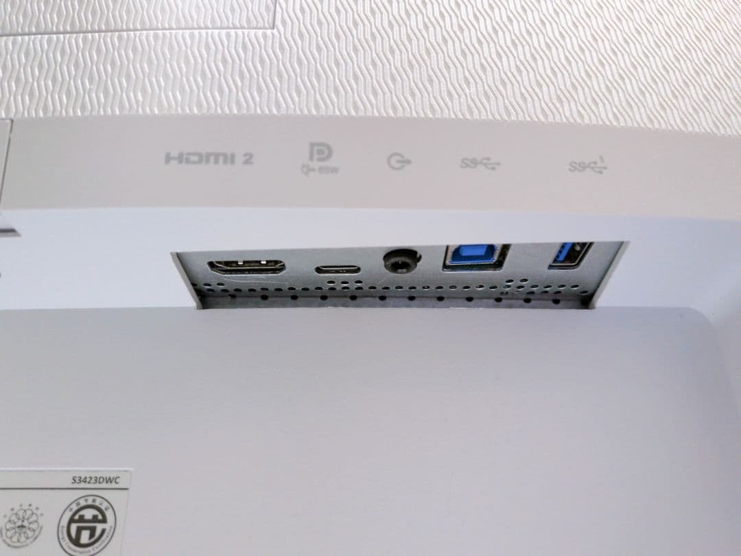 Dell S3423DWC 34インチ曲面USB-Cモニター デル　M2863