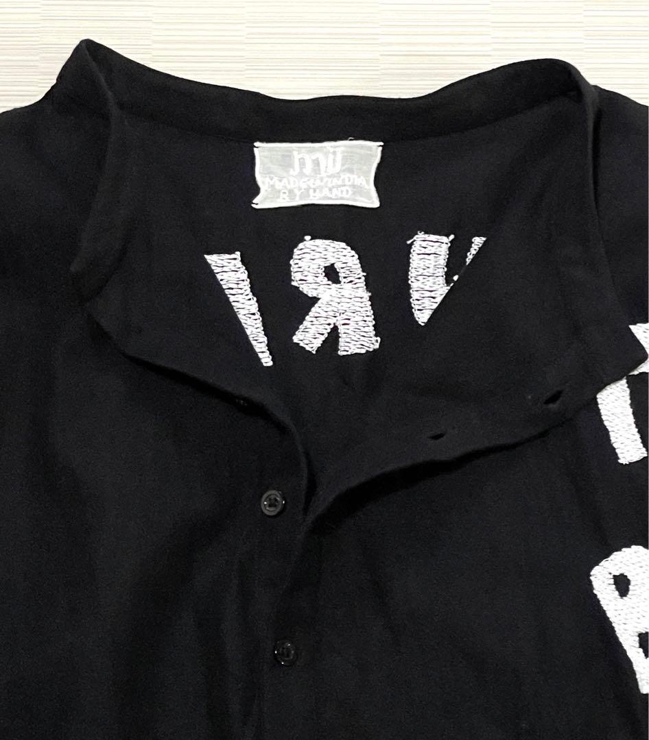 希少美品　mii ミー　刺繍ロゴ　ゆったりロンT Lサイズ