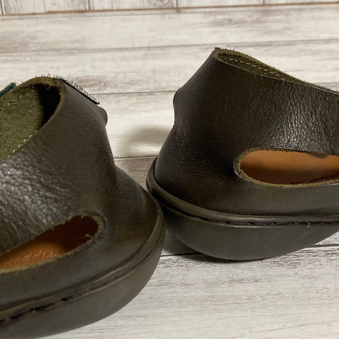 トリッペン　フラットシューズ アンクルストラップ　PAN パン　37　レザー