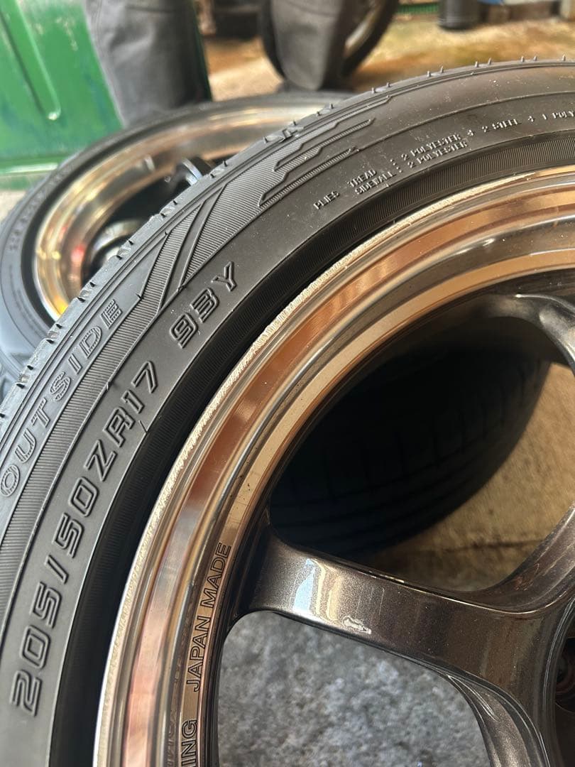 ADVAN RG-D2 17インチPCD100 5穴 7.5j +38