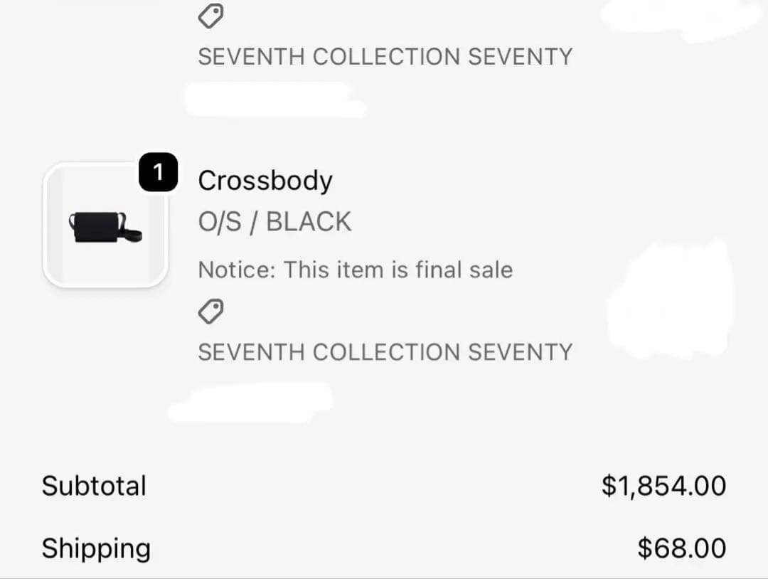 バッグ fear of god seventh cross body bag