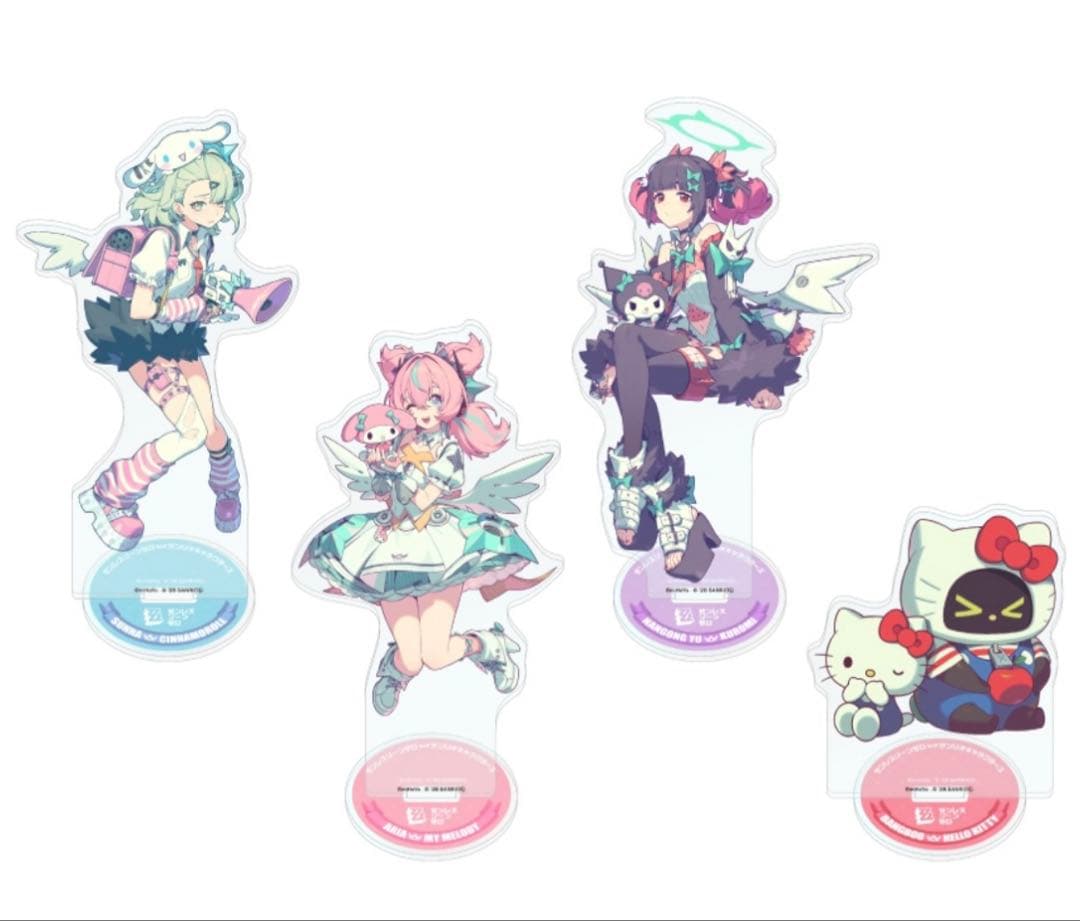 【4種セット】ゼンレスゾーンゼロ×サンリオキャラクターズ　アクリルスタンド