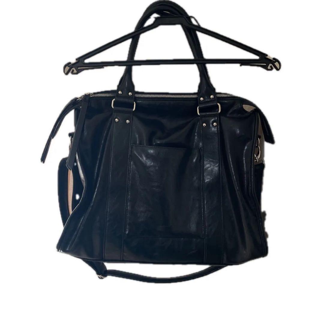 JEANASIS 2way アンティークフェイクレザーボストンバッグ