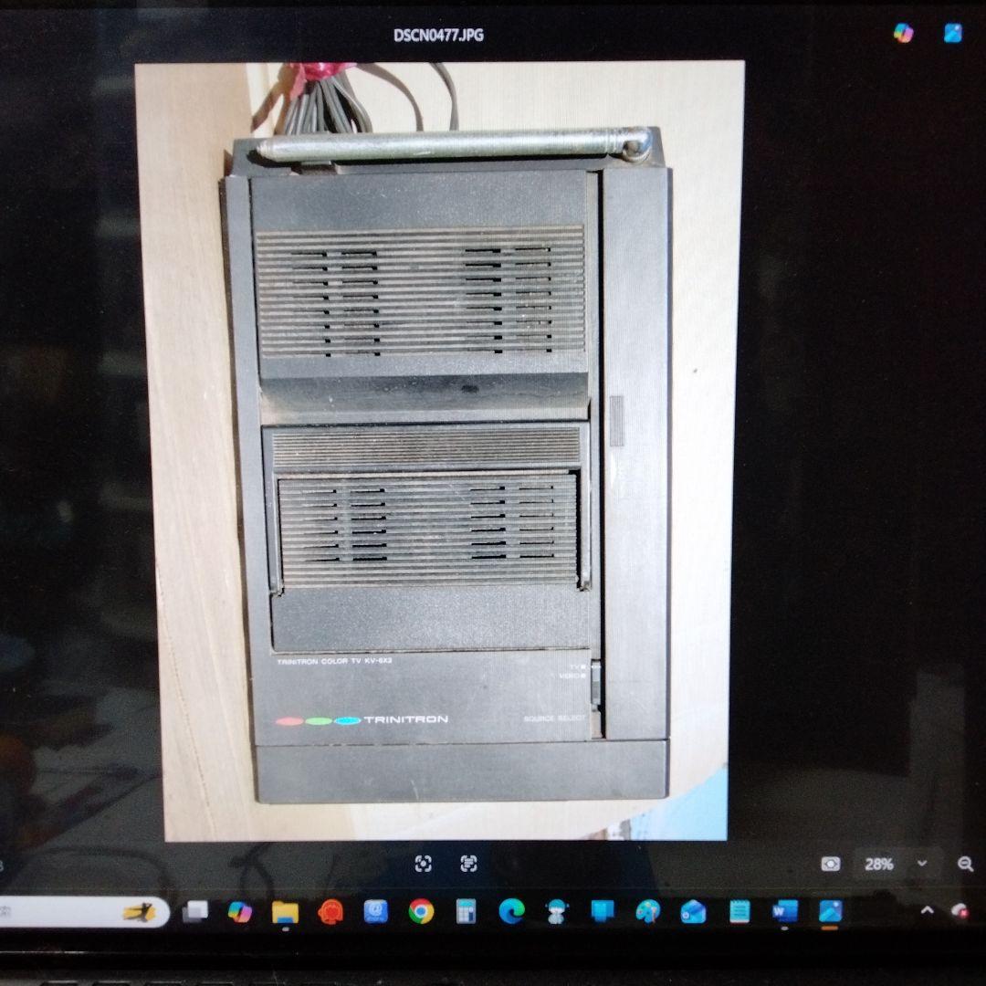 SONY TRINITRON COLOR TV KV-6X2 ポータブルテレビ