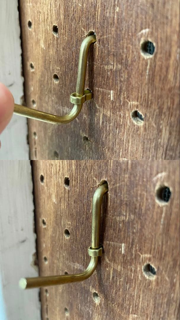 ACME Furniture 有孔ボード パンチングボード ペグボード フック付