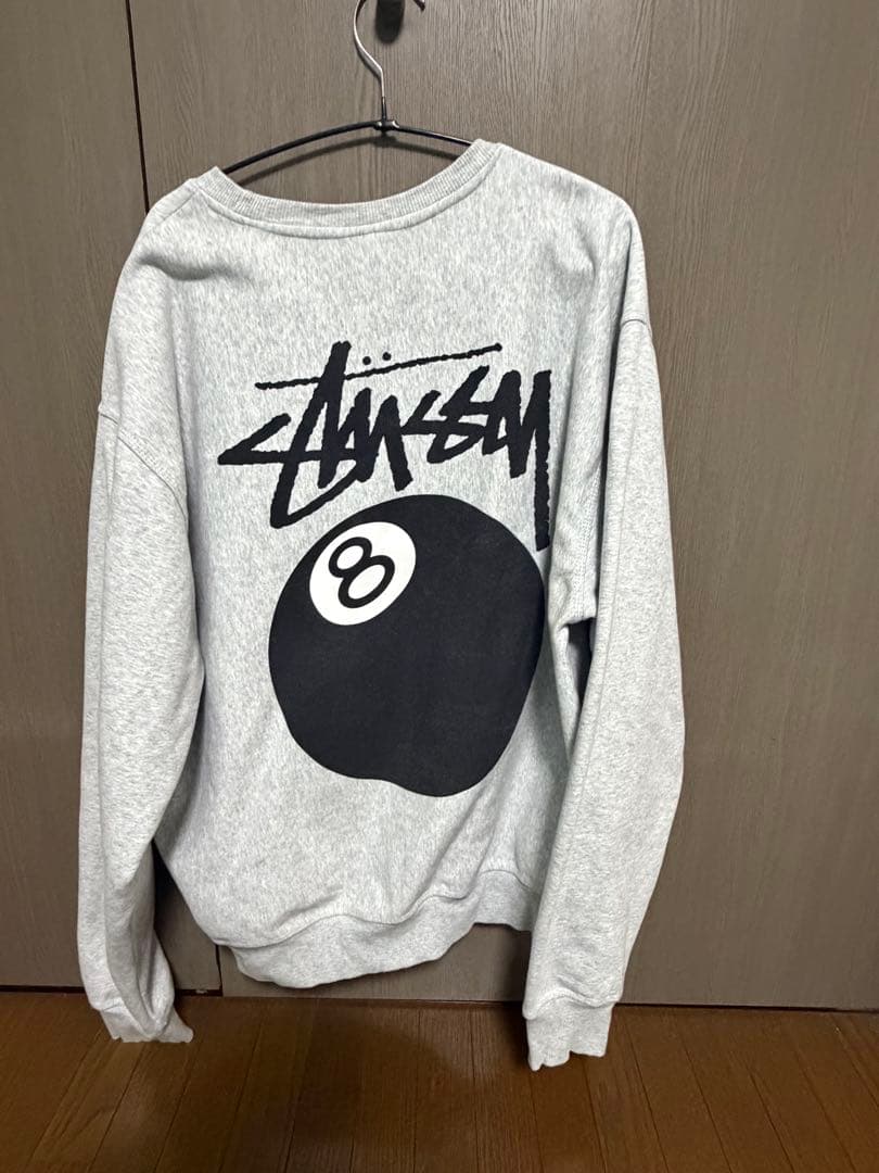 Stussy グレー トレーナー Lサイズ 8ボール