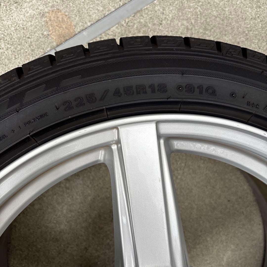 225/45R18 ダンロップ　スタッドレス&アルミセット