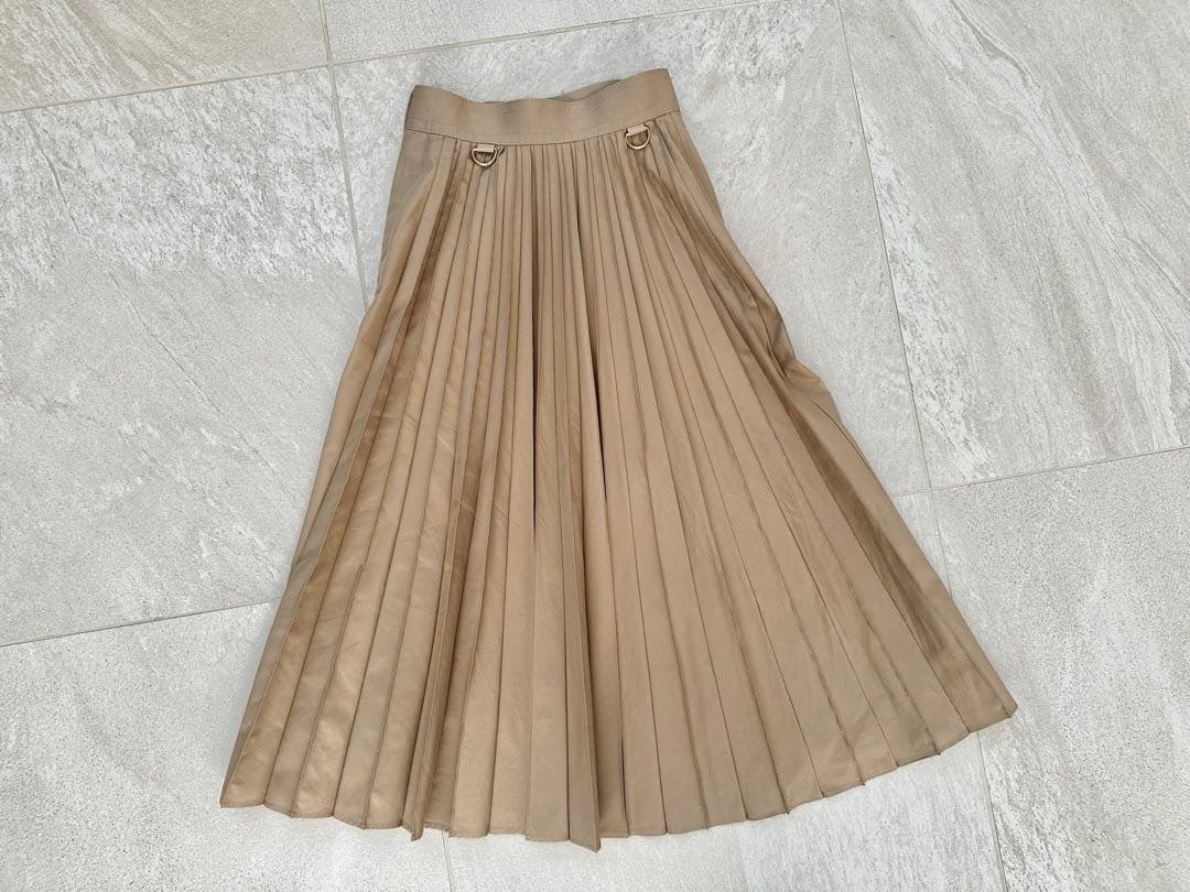 パ*ケ様 限定SALE sacai プリーツスカート ベージュ サイズ0