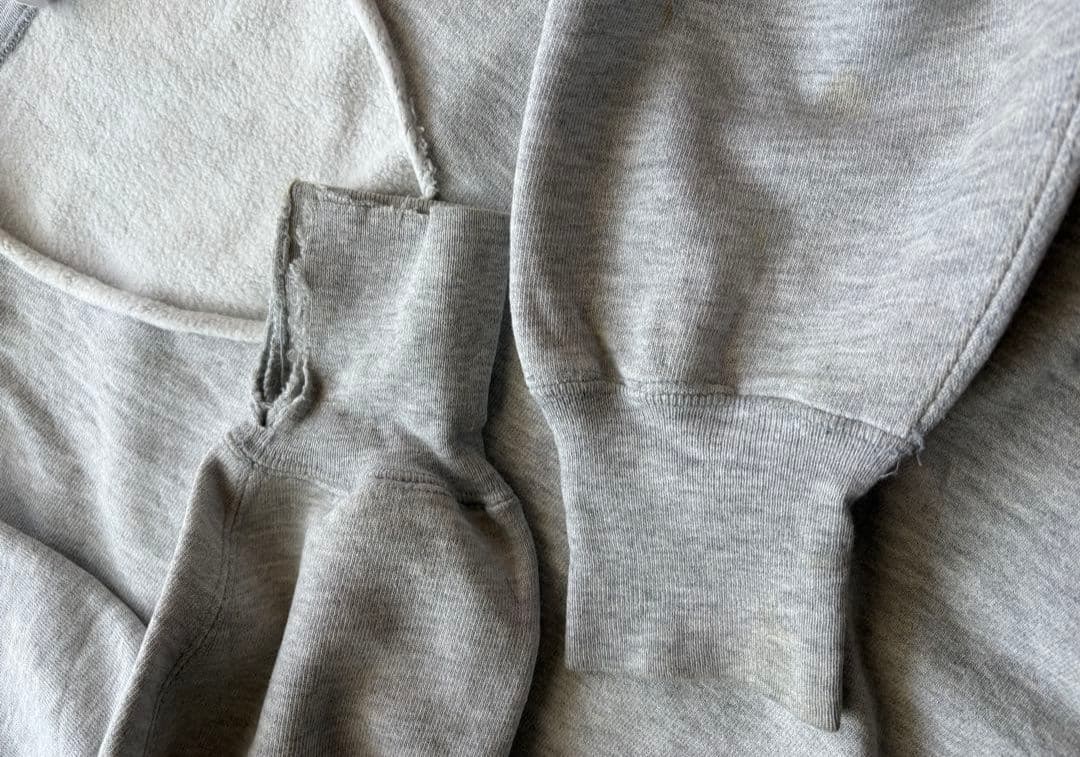 お*げ様 希少 80s Champion リバースウィーブ グレー 目無し vネ