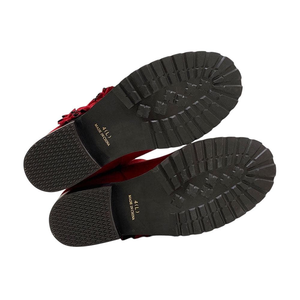 未使用 PINK HOUSE ピンクハウス ロングブーツ フリル フェイクレザー