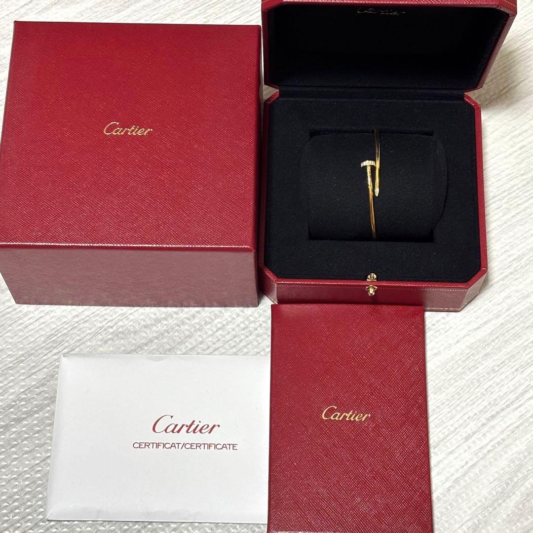 Cartier カルティエ　ジュストアンクルブレスレット YG ダイヤモンド